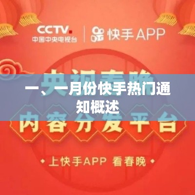 一月份快手热门通知概览
