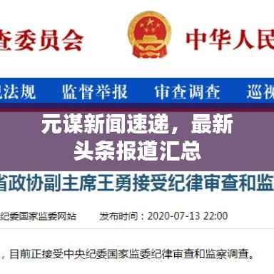 元谋新闻速递,最新头条报道汇总