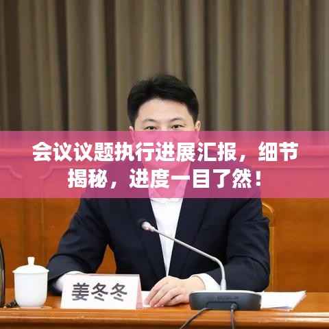 会议议题执行进展汇报,细节揭秘,进度一目了然!